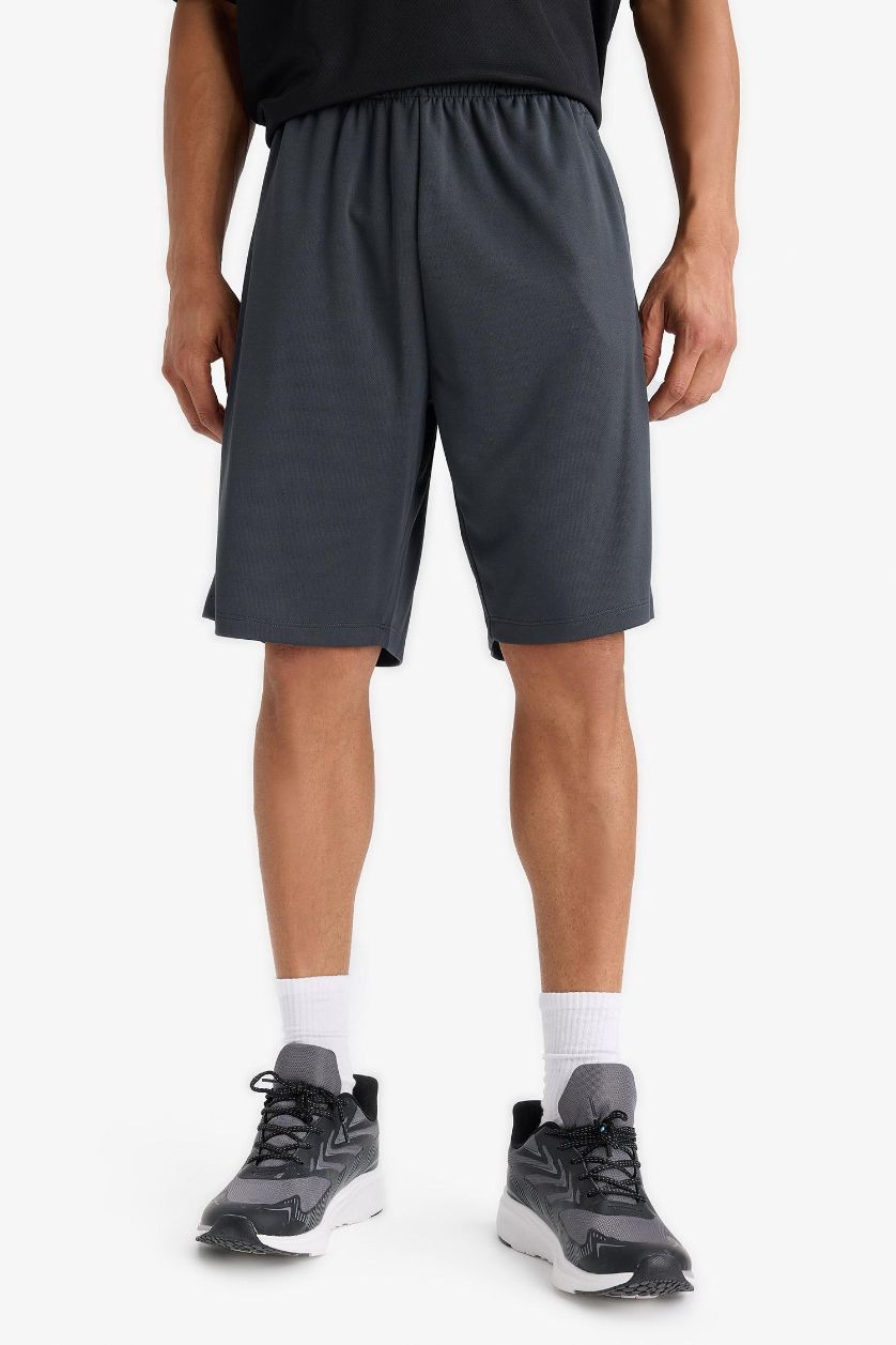 Man Anthracite DeFactoFit Standard Fit Sports Shorts