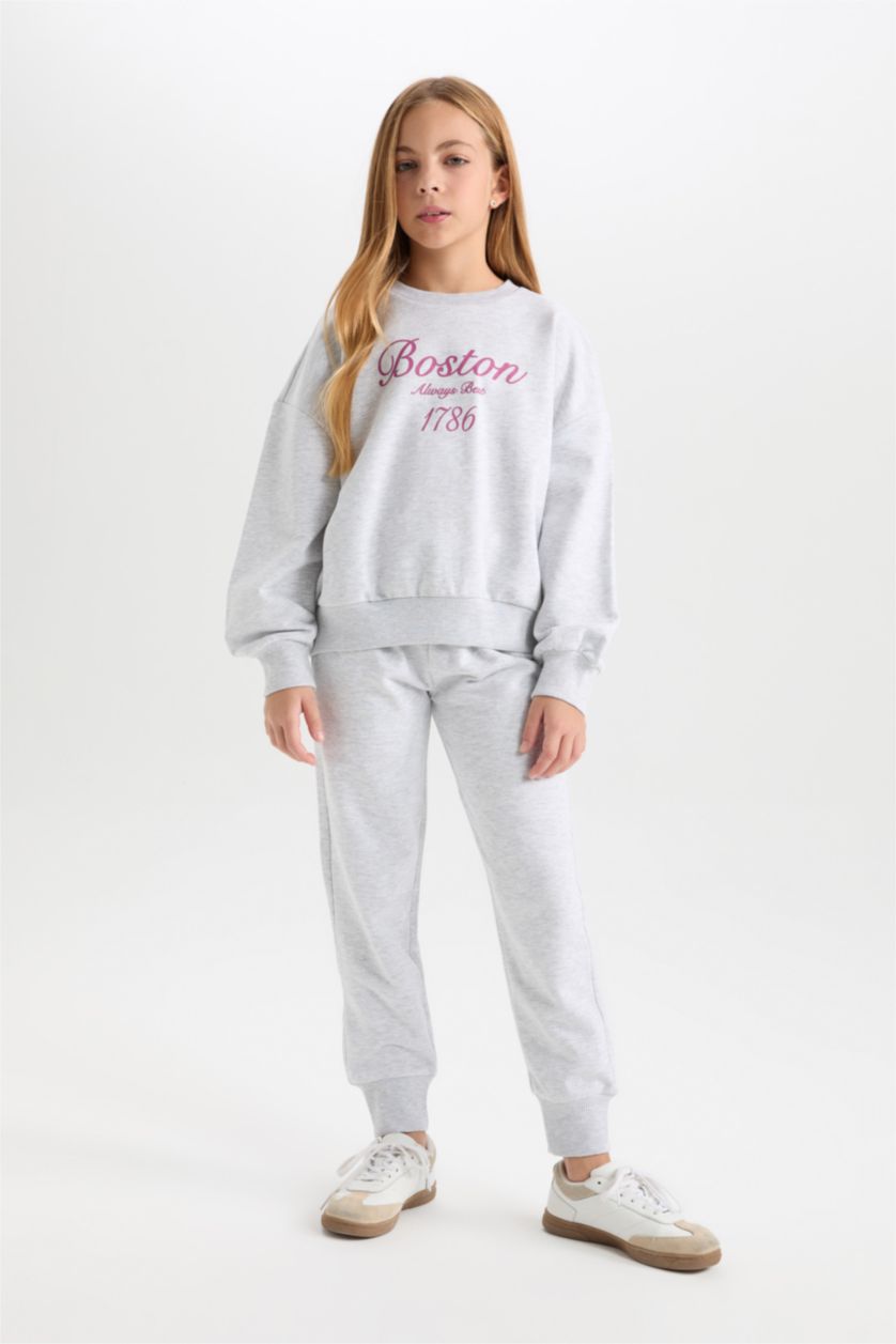 Young Girls - Teen Girls Light Grey Melange 2 piece Set