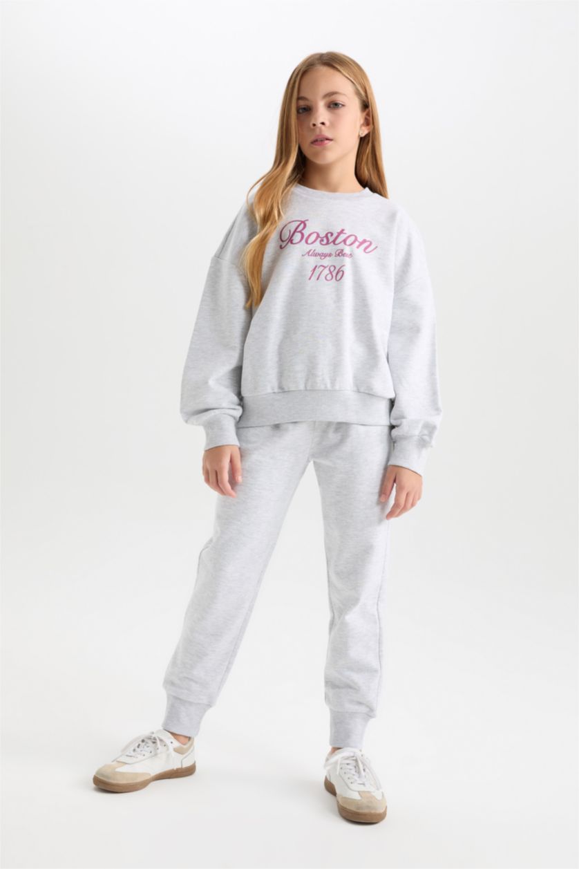 Young Girls - Teen Girls Light Grey Melange 2 piece Set
