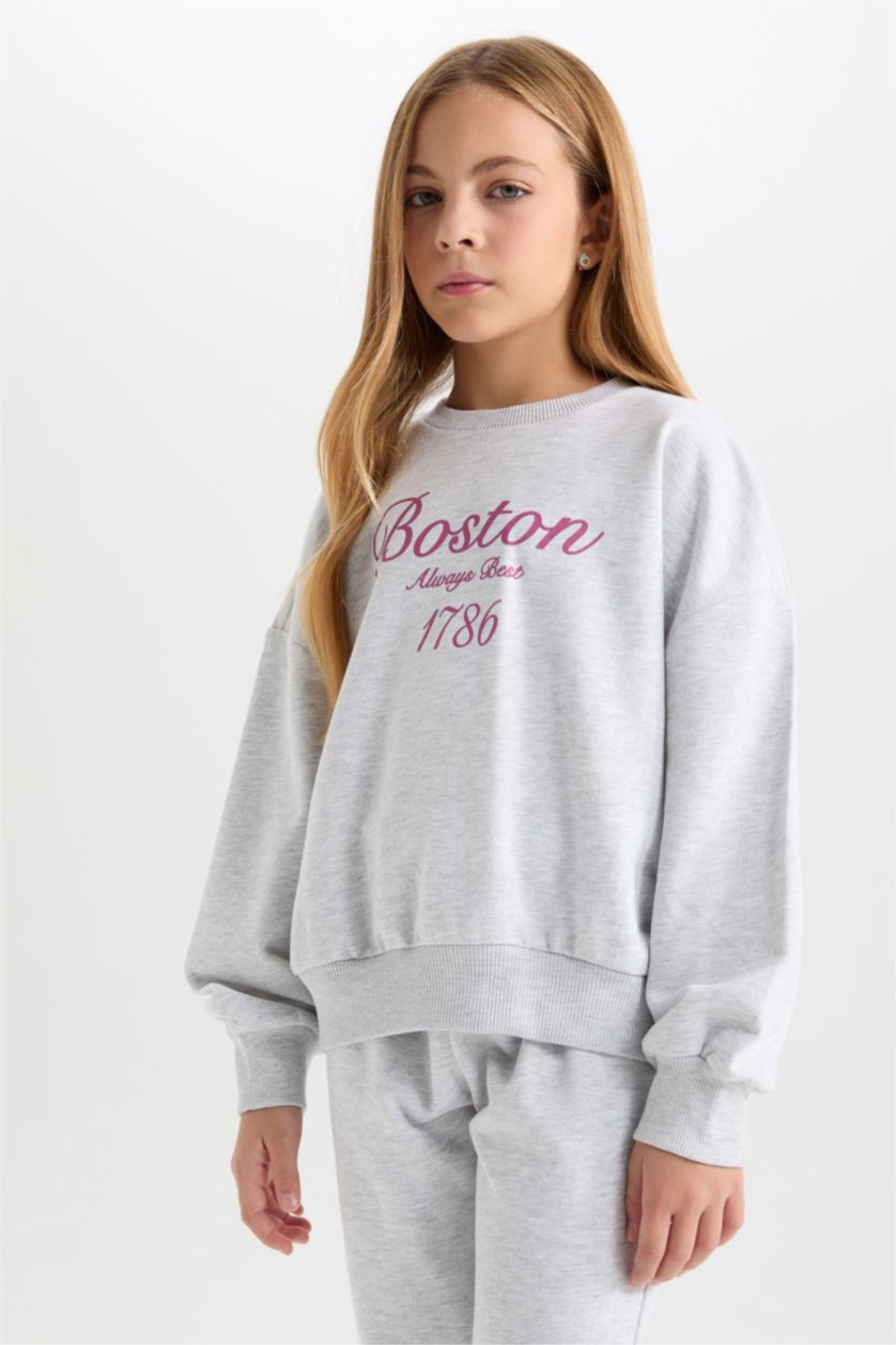 Young Girls - Teen Girls Light Grey Melange 2 piece Set