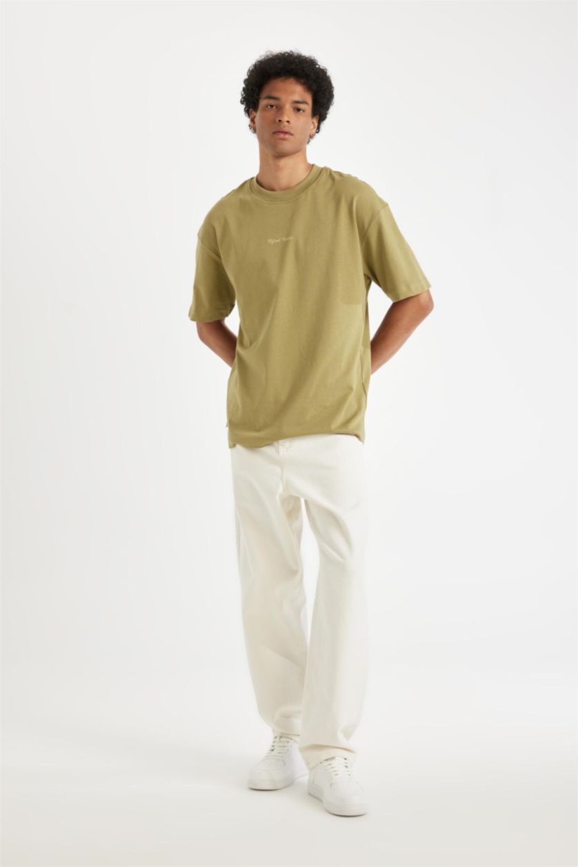 MAN Sand Baggy Fit Normal Waist Wide Leg Jeans