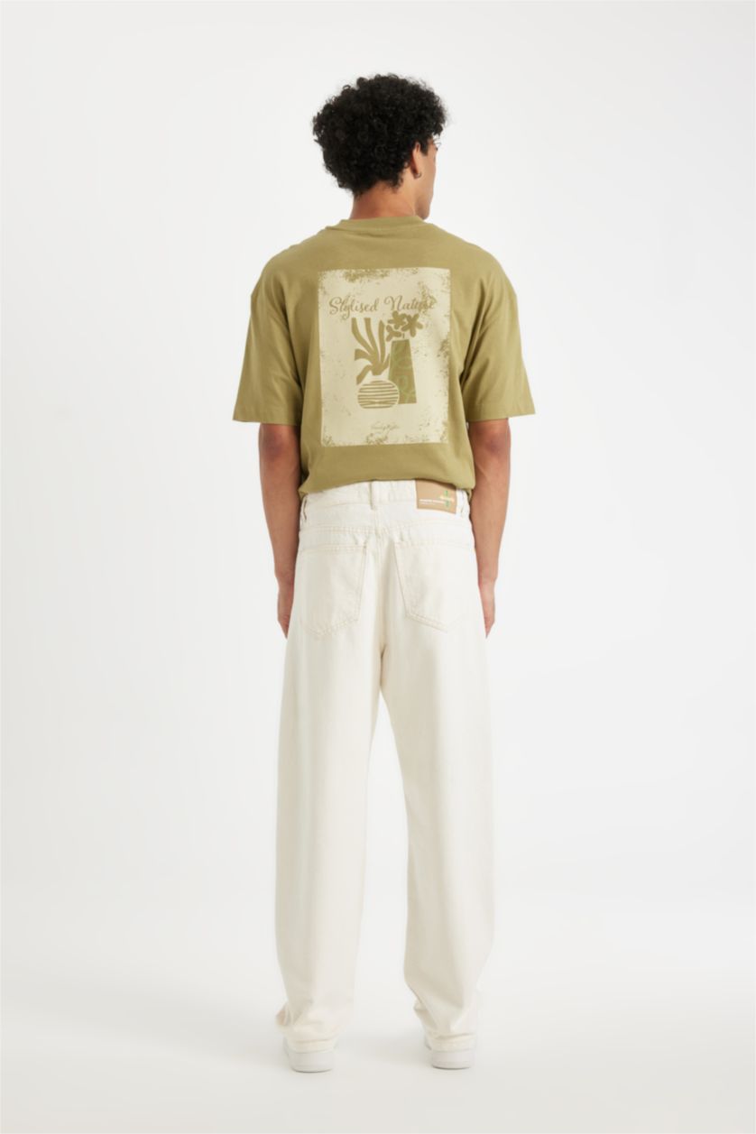 MAN Sand Baggy Fit Normal Waist Wide Leg Jeans