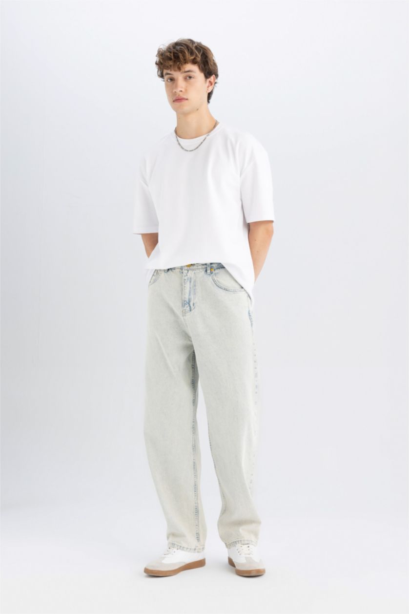HOMME BLEU Clair Baggy