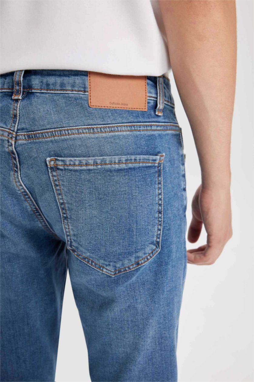 Ерлер ашық жасыл педро - деним слим пішімі деним слим хем Шалбар