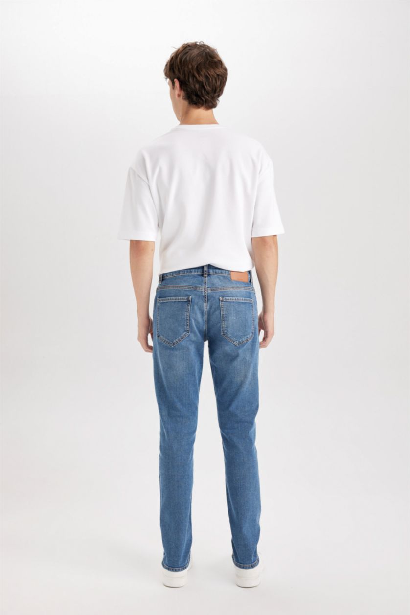 Ерлер ашық жасыл педро - деним слим пішімі деним слим хем Шалбар