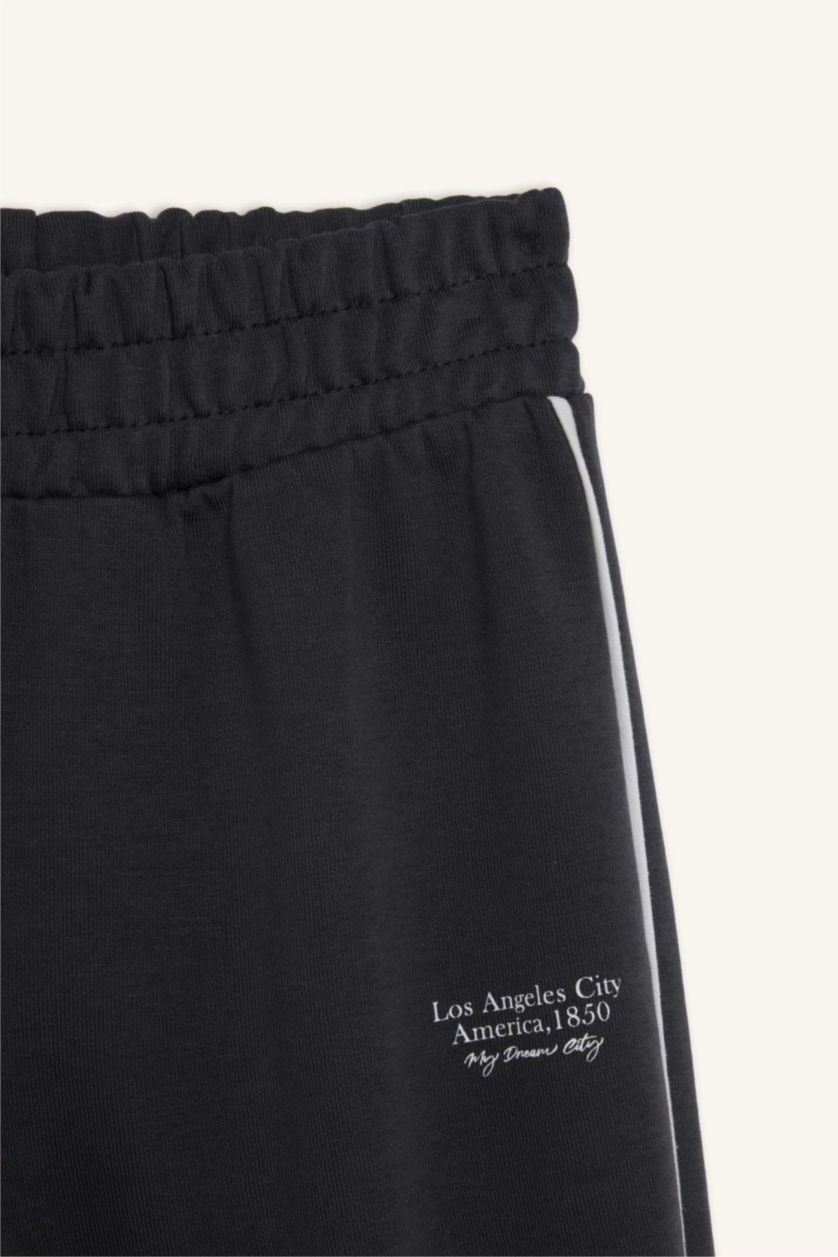 Kız Çocuk - Genç Kız Antrasit Kız Çocuk Beli Lastikli Jogger Eşofman Altı