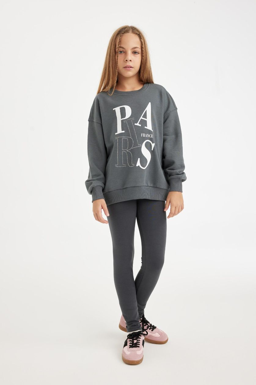 Kız Çocuk - Genç Kız Antrasit Tayt Kız Çocuk