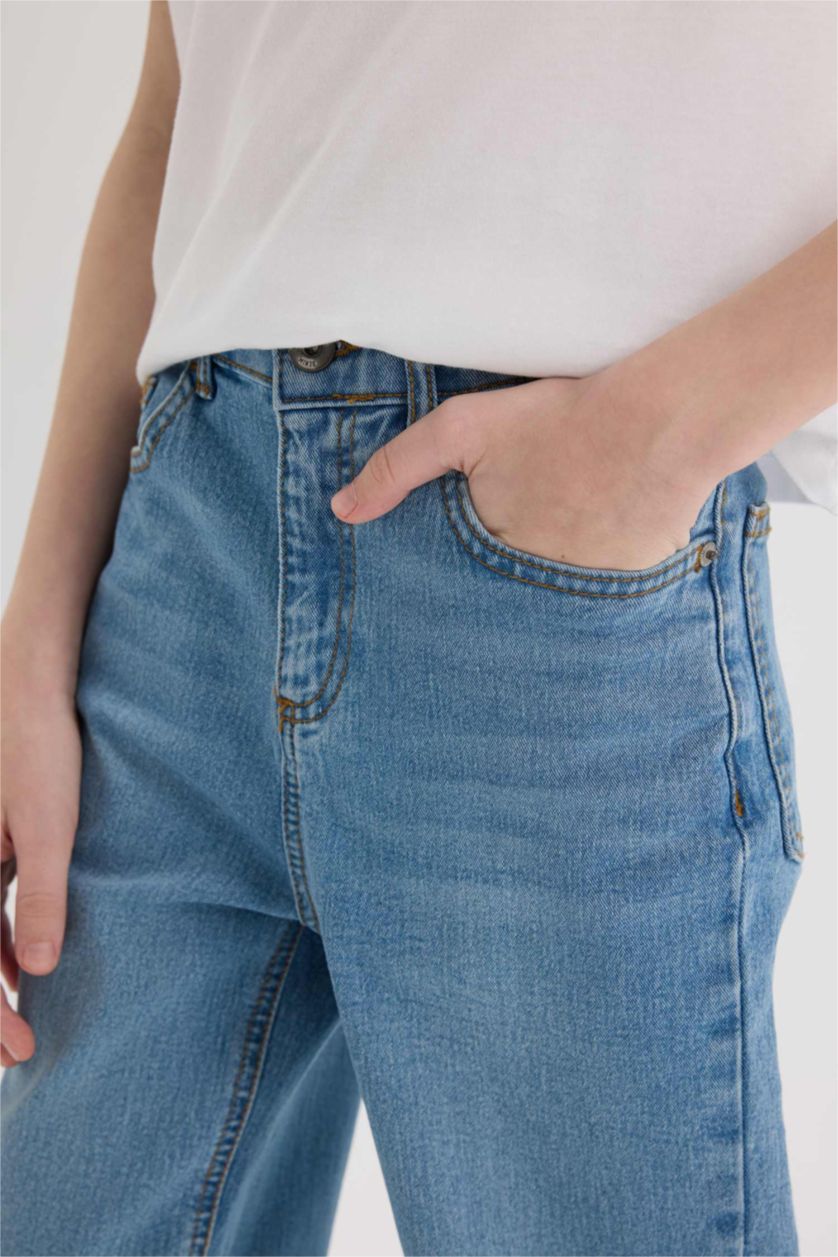 Ұлдар Және Жасөспірімдер Көк Ұлдарға бос пішім деним Шалбар