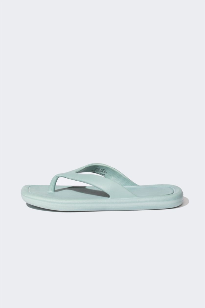 Kadın Mavi Kadın Düz Taban Eva Terlik