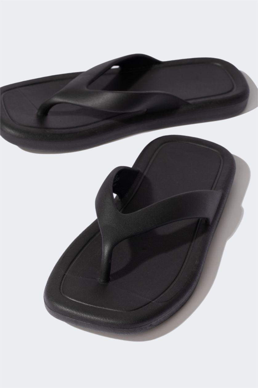 Kadın Siyah Kadın Düz Taban Eva Terlik