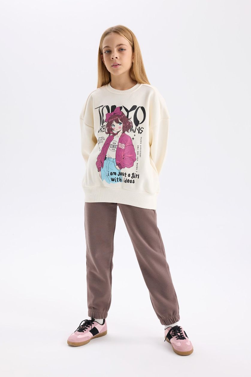 Girls & Teens Light Brown Girl Thick Jogger Sweatpants