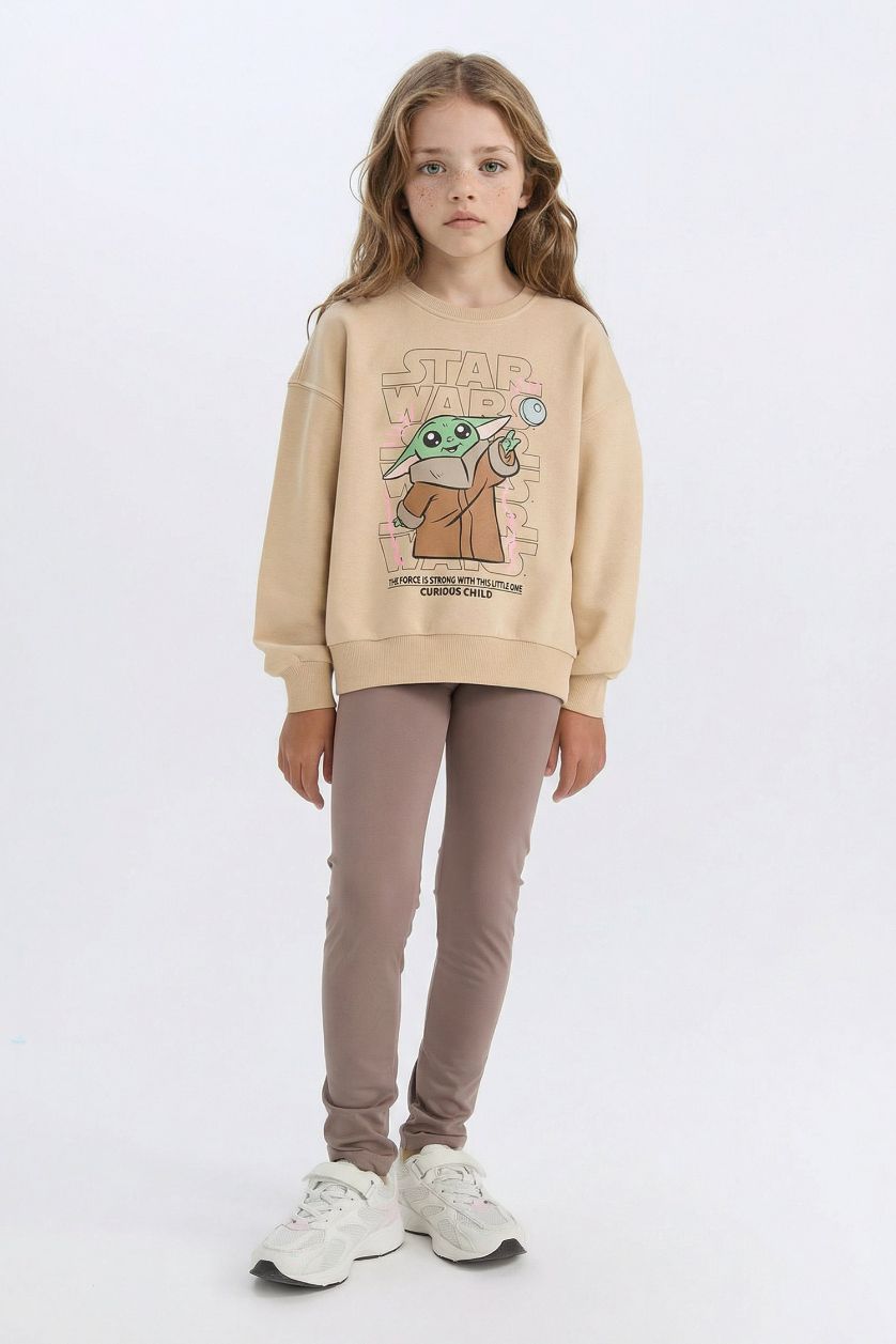 FILLES Marron Clair Leggings à Longueur standard pour Fille