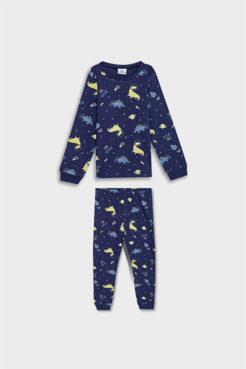 BABY BOY NAVY Baby Boy Dinosaur Printed 2 Piece Pajama Set