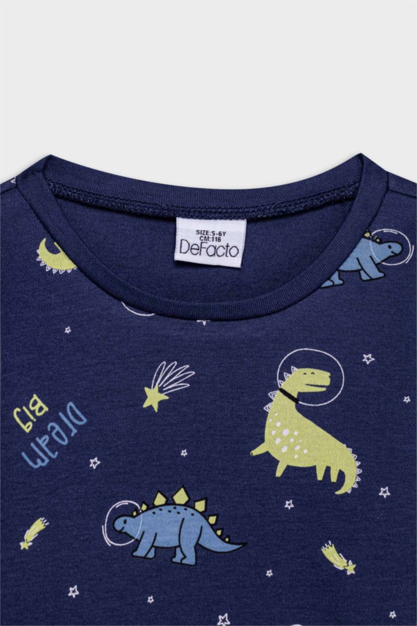 BABY BOY NAVY Baby Boy Dinosaur Printed 2 Piece Pajama Set