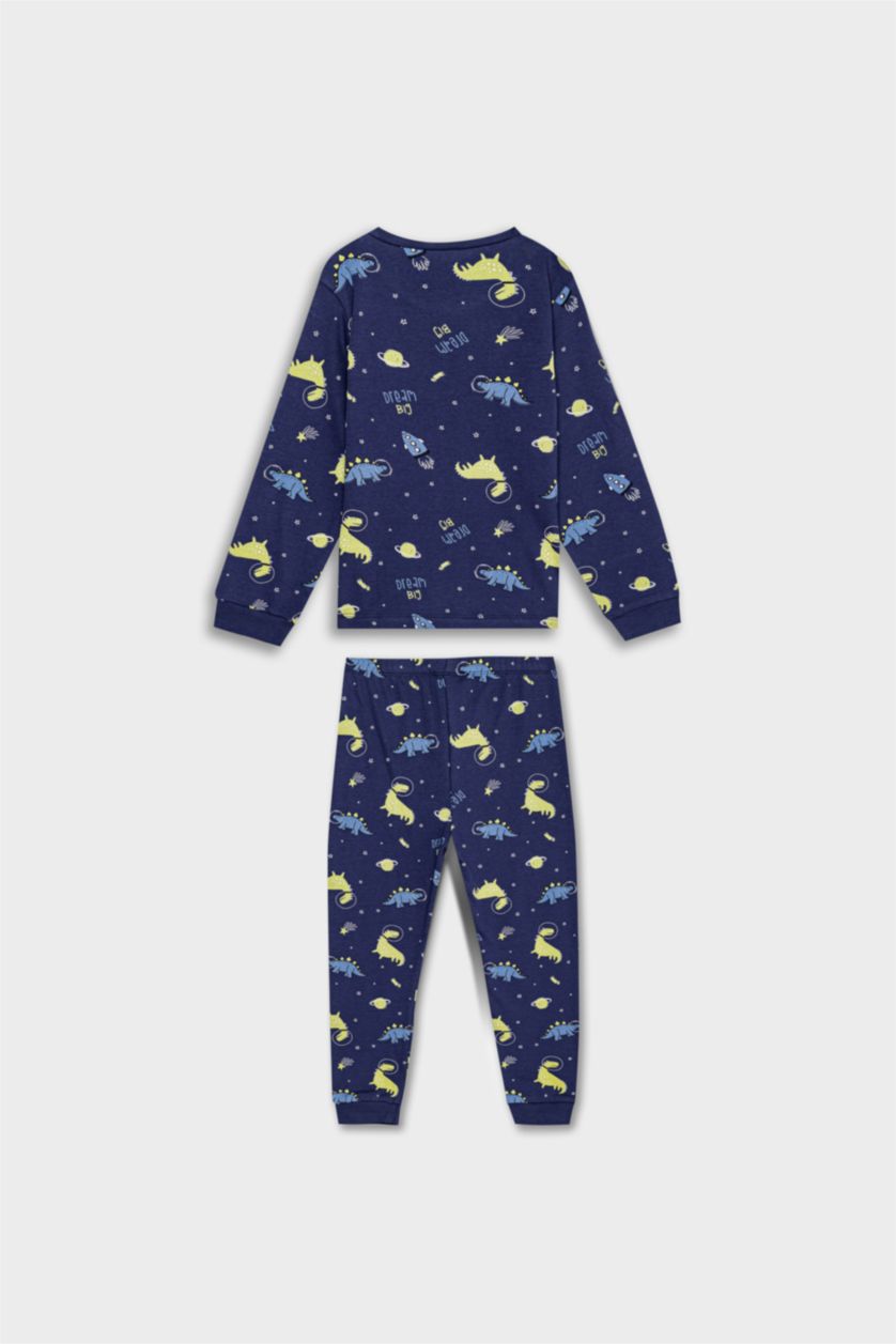 BABY BOY NAVY Baby Boy Dinosaur Printed 2 Piece Pajama Set