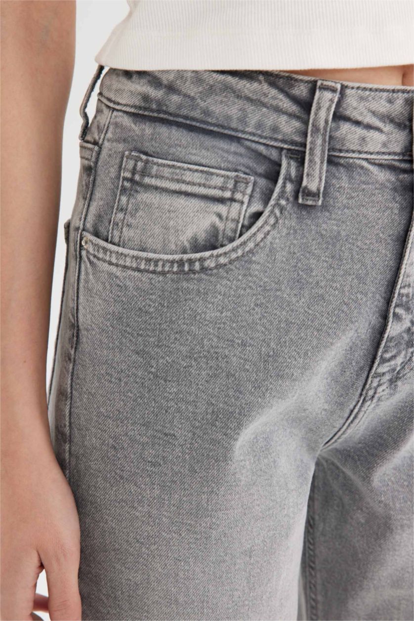 Әйелдерге Сұр Жайлы Аналар деним Шалбар