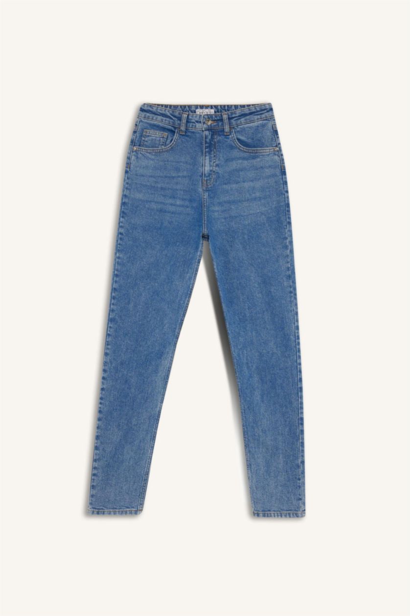 Әйелдерге Көк Жайлы Аналар деним Шалбар