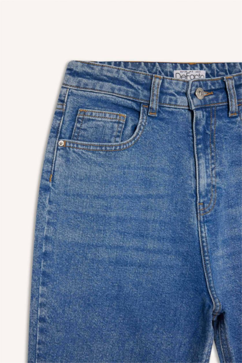 Әйелдерге Көк Жайлы Аналар деним Шалбар