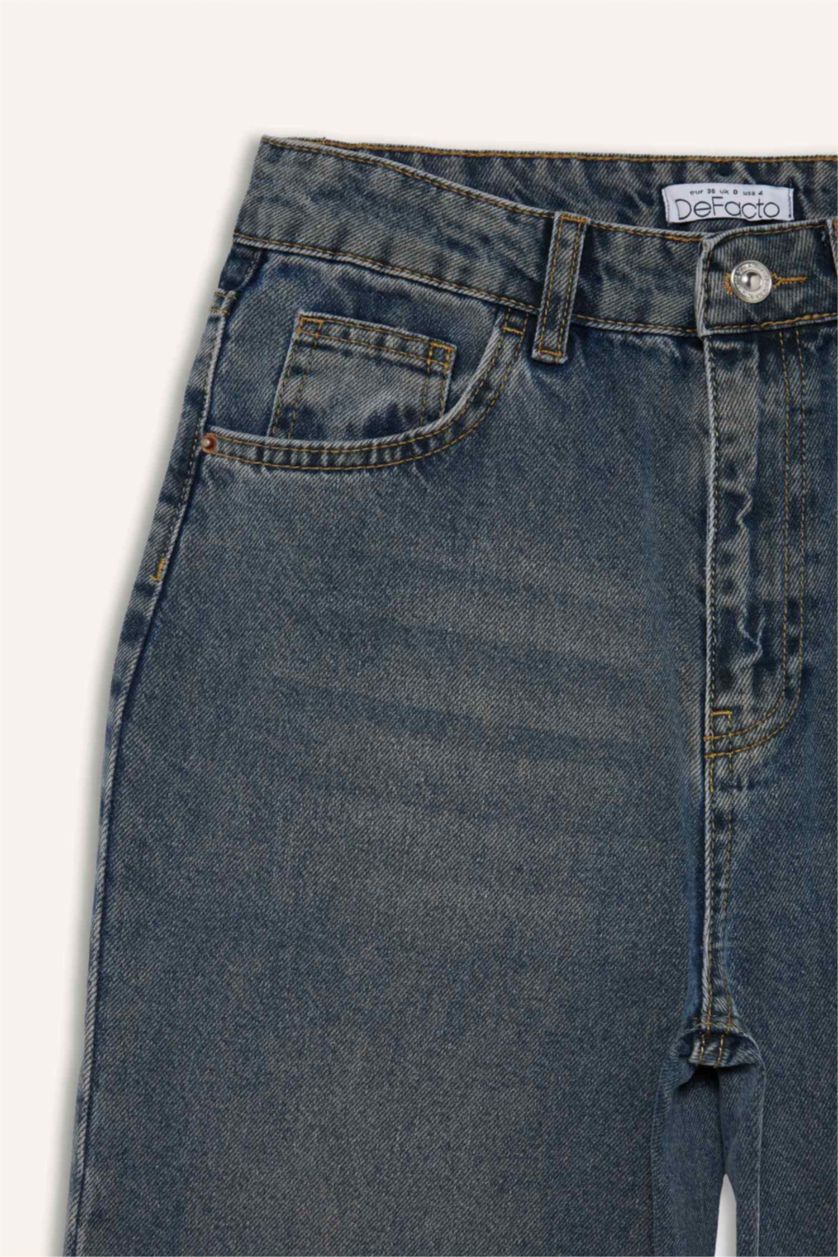 نساء أزرق High Waist Trousers
