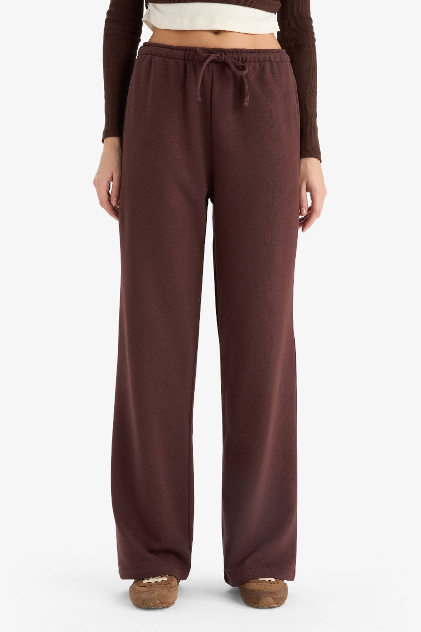 Woman Brown Straight Fit Trousers