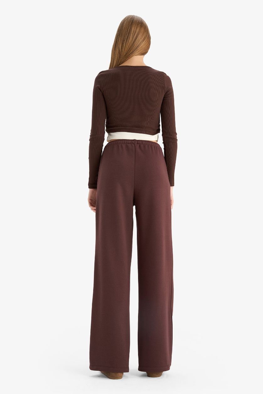 Woman Brown Straight Fit Trousers