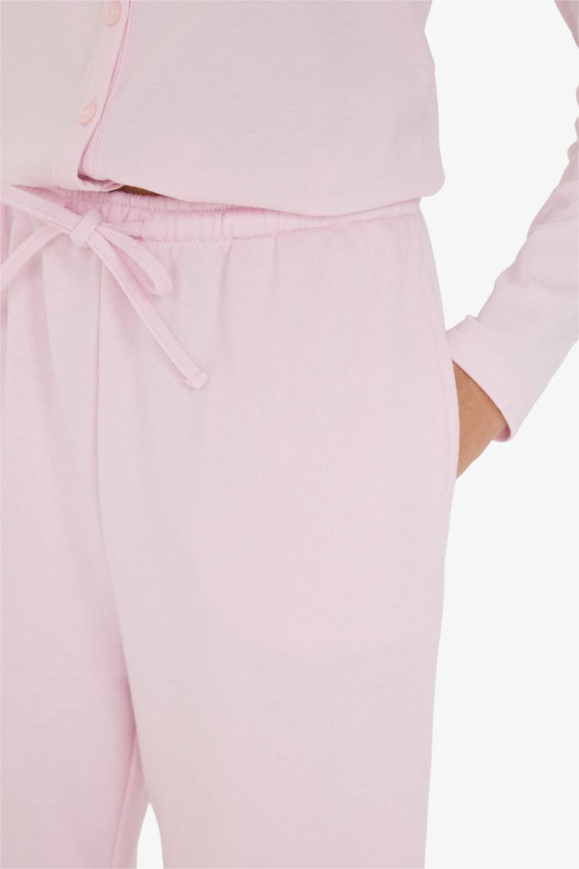 نساء زهري فاتح سروال رياضي قصة مستقيمة