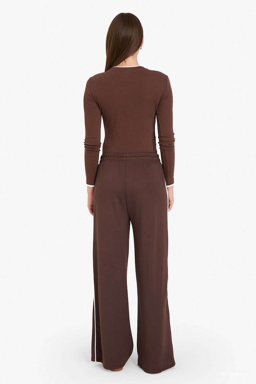 Women Brown Straight Fit Trousers
