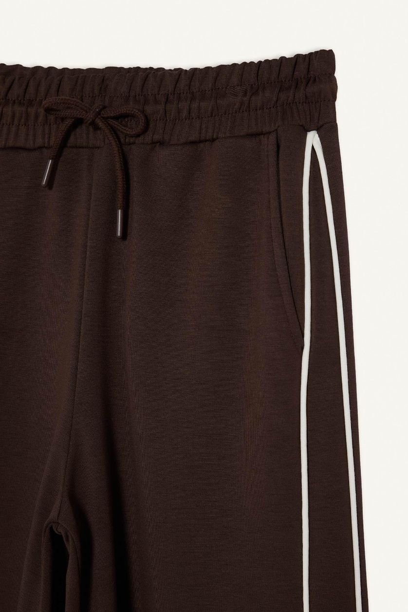 Woman Brown Straight Fit Straight Leg Trousers