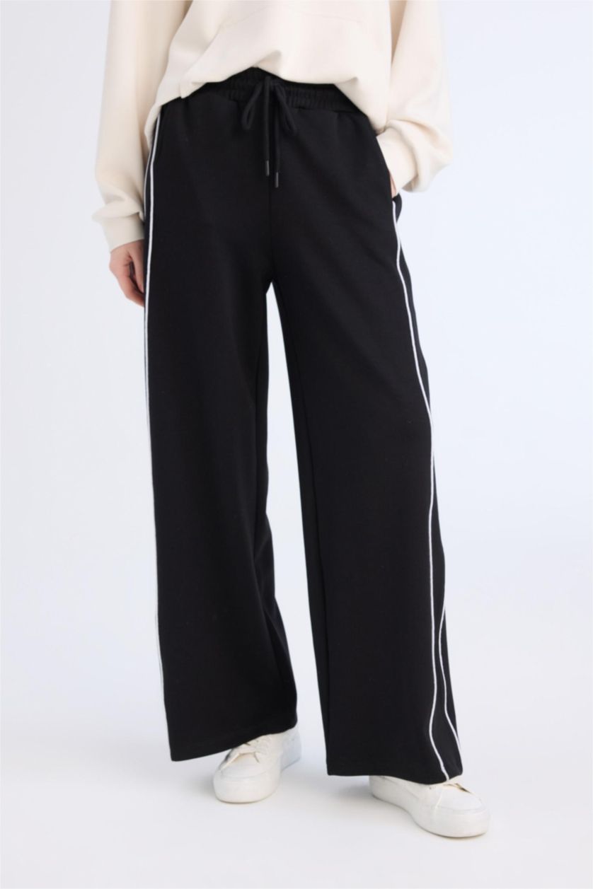 نساء أسود Straight Fit Trousers