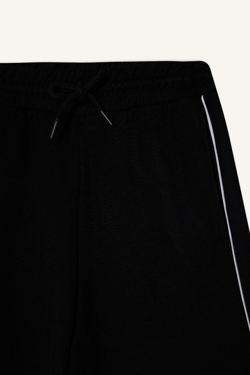 Kadın Siyah Straıght Fıt Eşofman Altı