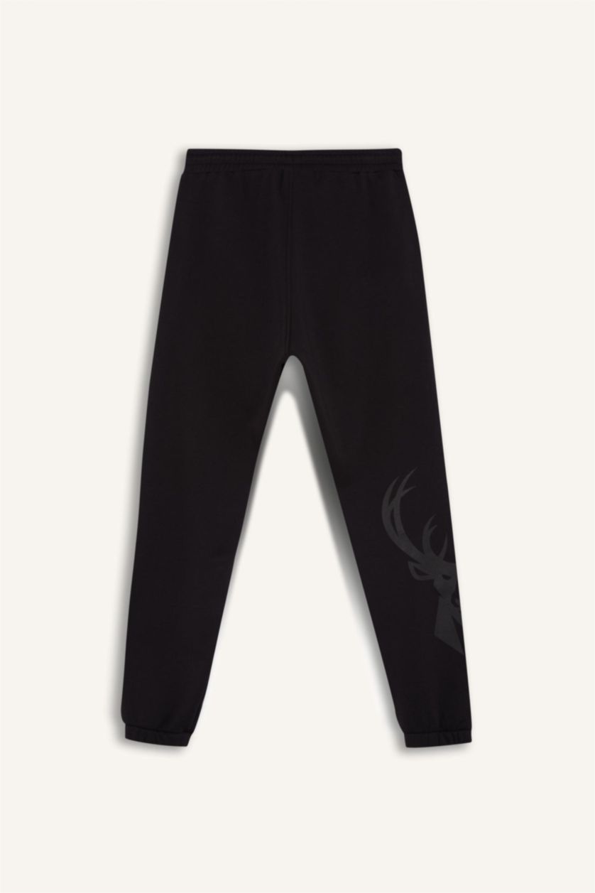 رجالي أسود بنطلون جوجر تقيل قصة عادية من ميلووكي باكس