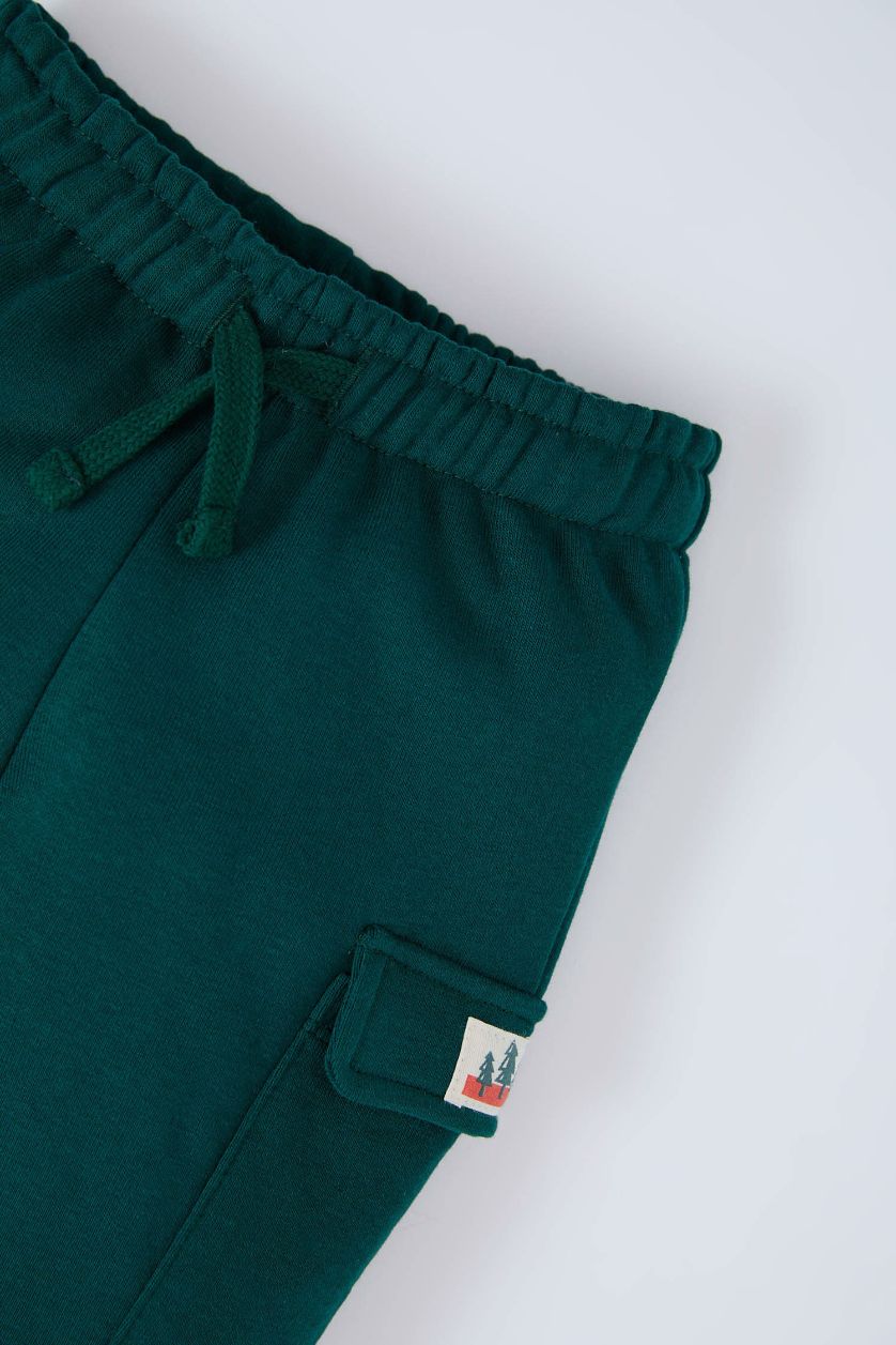 BÉBÉ GARÇON Vert Foncé Pantalon Jogging à taille élastique pour bébé Garçon