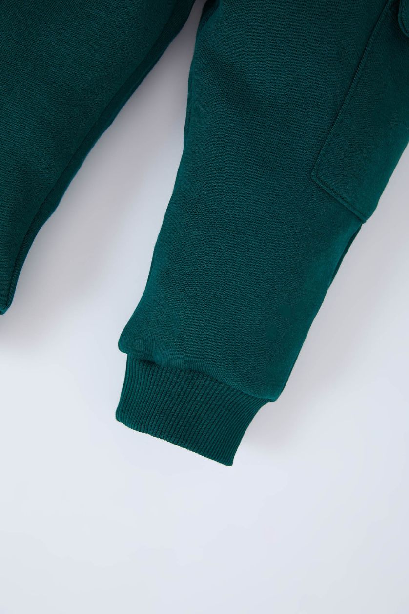 BÉBÉ GARÇON Vert Foncé Pantalon Jogging à taille élastique pour bébé Garçon