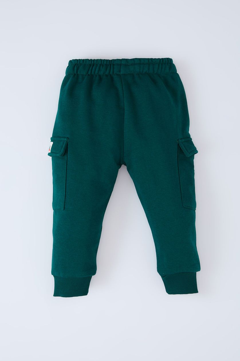 BÉBÉ GARÇON Vert Foncé Pantalon Jogging à taille élastique pour bébé Garçon