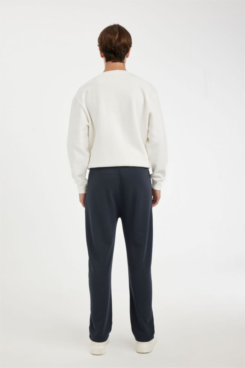 Мужчины Темно-серый Спортивные брюки стандартного кроя