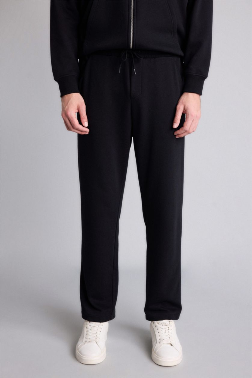 Мужчины Черный Брюки Regular Fit
