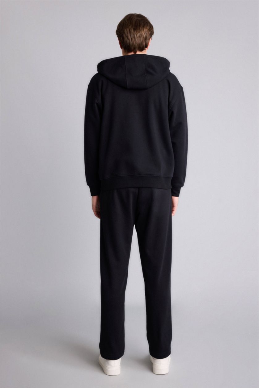 Мужчины Черный Брюки Regular Fit