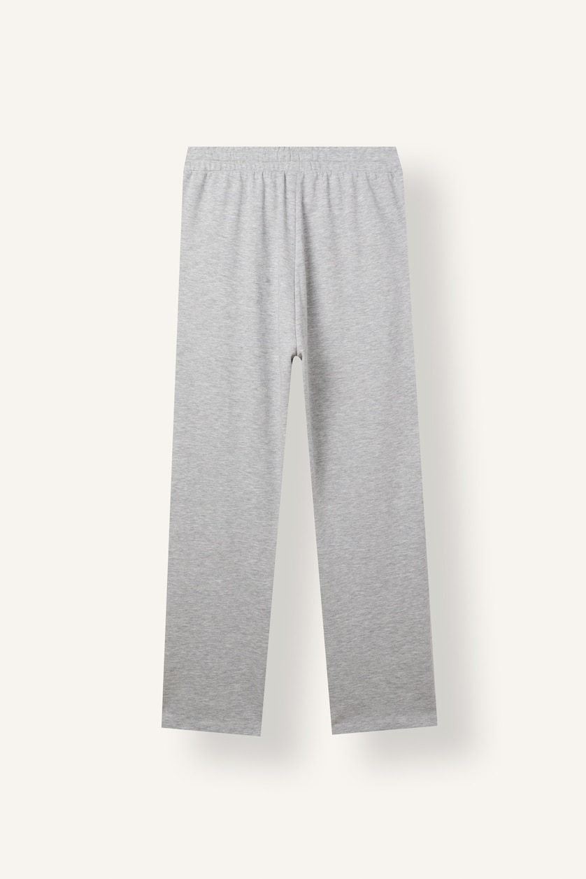 MAN Grey Melange Regular Fit Prockets Straight Leg Trousers
