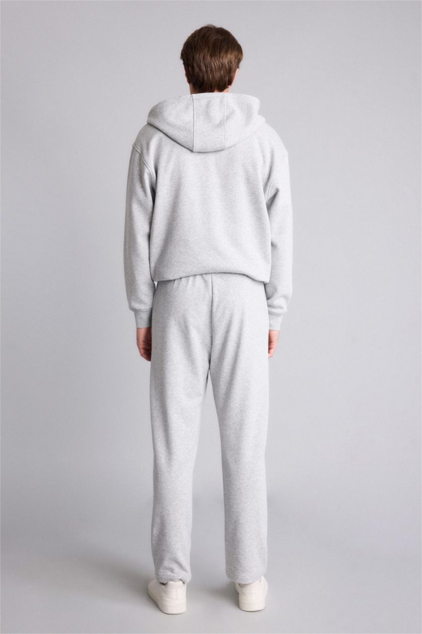 Мужчины Серый меланж Брюки Regular Fit