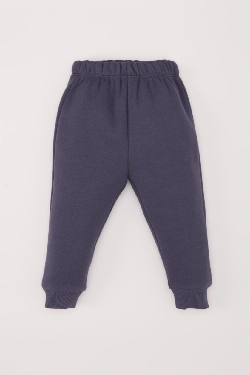 طفل صغير أنثرا طقم بيبي اولادي سويت شيرت وسويت بانتس بطبعة شعار قصة عادية - قطعتين