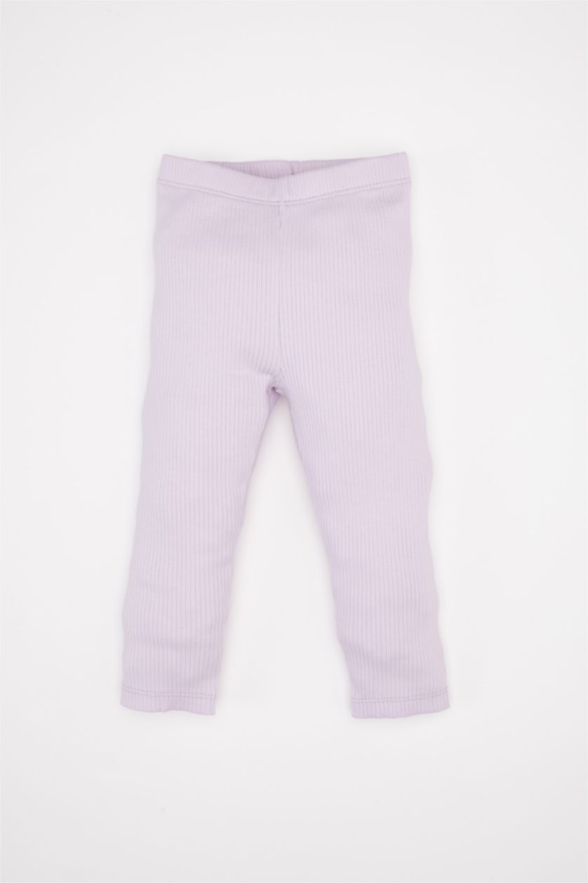 Kız Bebek Pembe Kız Bebek Pijama Takımı Nakışlı Uzun Kollu Fitilli Kaşkorse Üst Beli Lastikli Uzun Alt