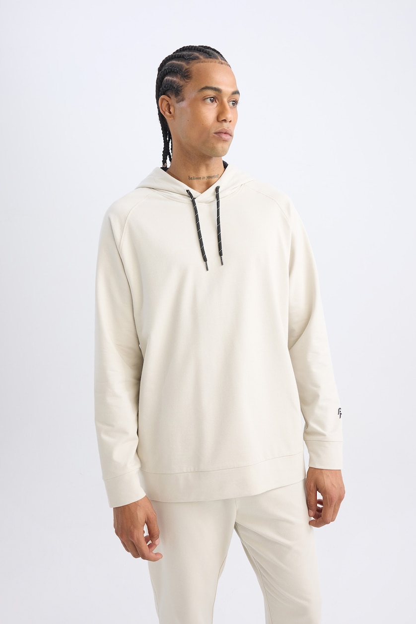 Erkek Taş Standart Fıt Sweatshirt