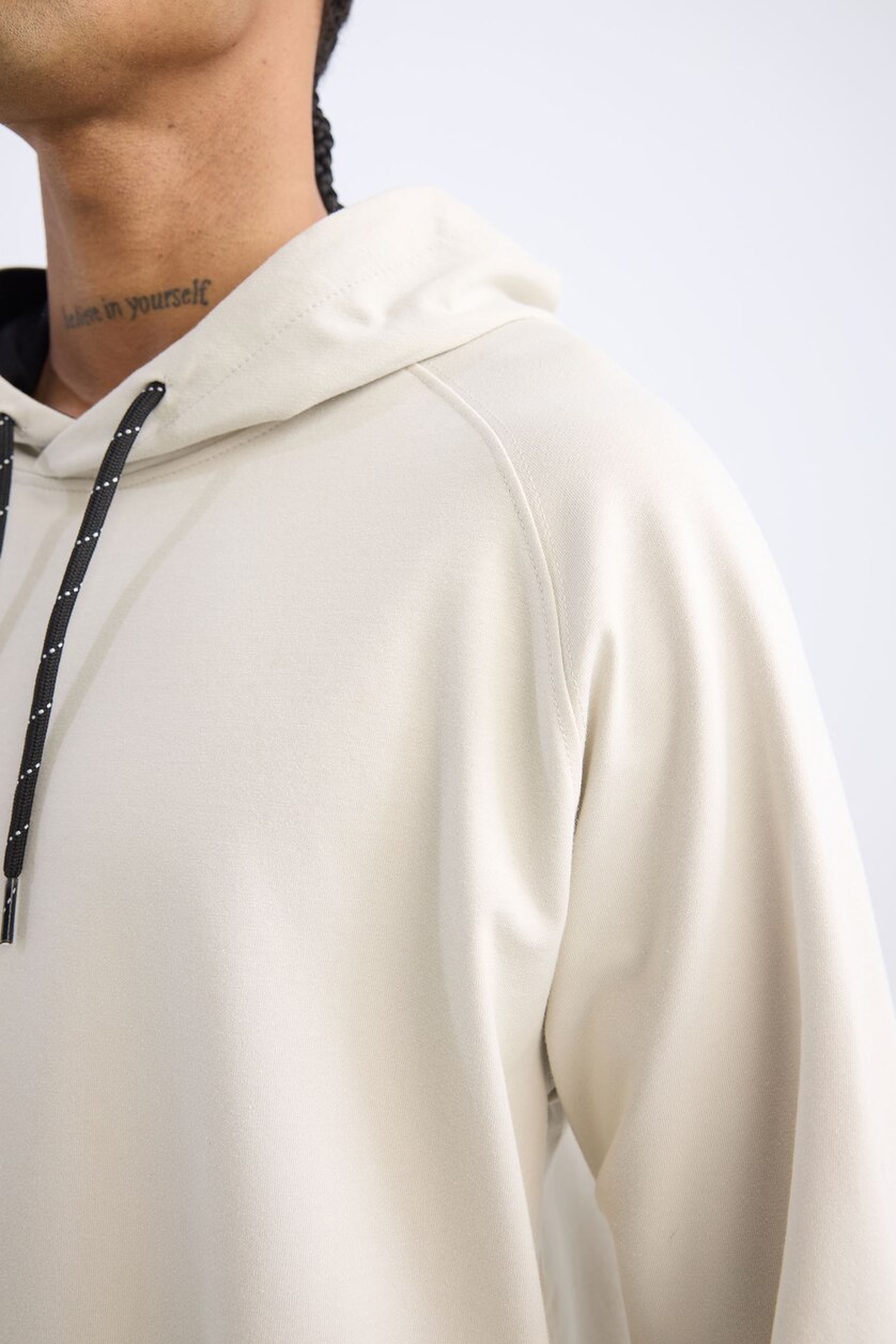 Erkek Taş Standart Fıt Sweatshirt