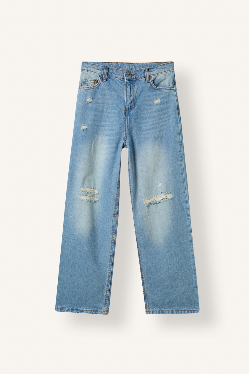 Young Boys - Teen Boys Blue Boy Wide Leg Jeans