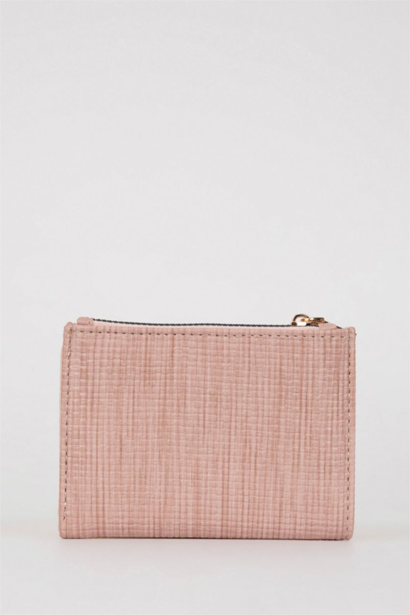 Kadın Pembe Kadın Toka Detaylı Suni Deri Cüzdan