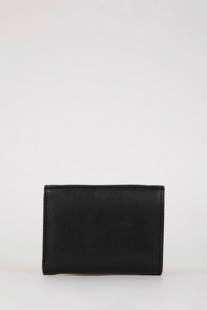 Women Black Woman Faux Leather Wallets