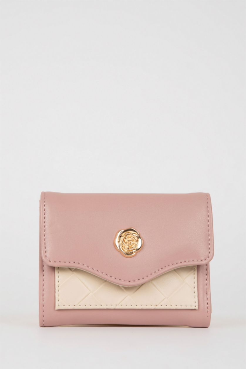 Women Pink Woman Faux Leather Wallets