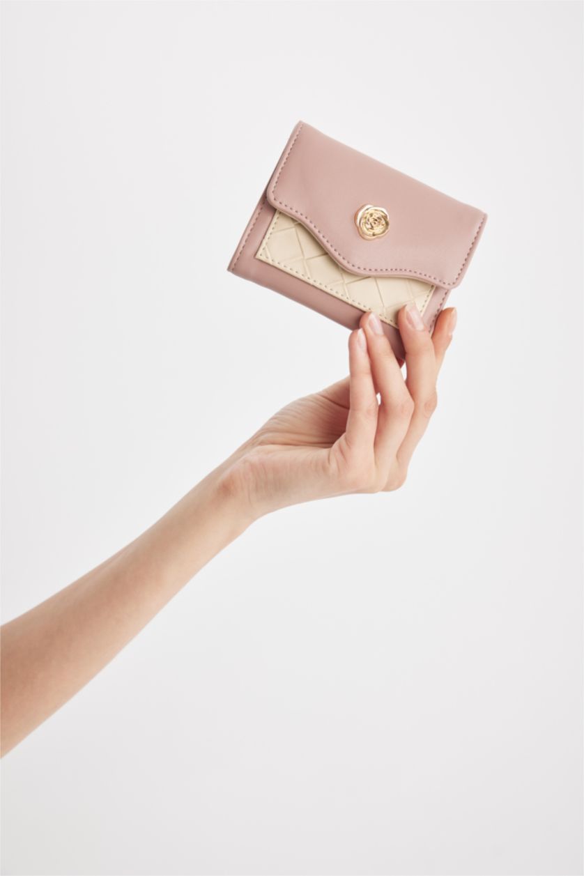 Women Pink Woman Faux Leather Wallets