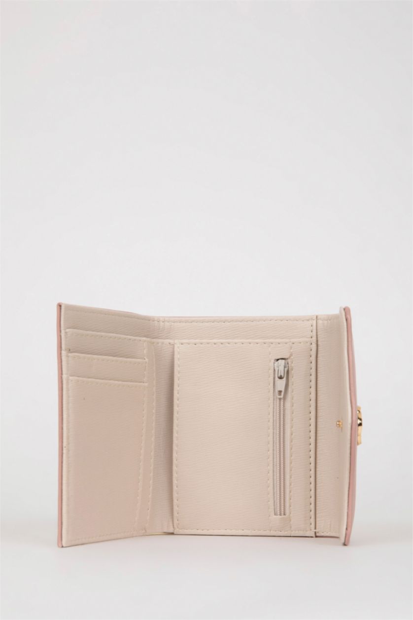 Women Pink Woman Faux Leather Wallets