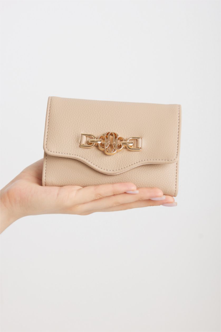 نساء بيج محفظة نسائي جلد صناعي